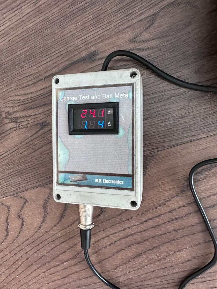 M.R. Electronics charge test and battery meter